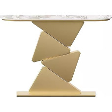 ZXDRYBHD Sofa Table, Console Table, Entrance Table, for Entrance Area, Living Room, Foyer, Hallway, Office (Gold, XXL)