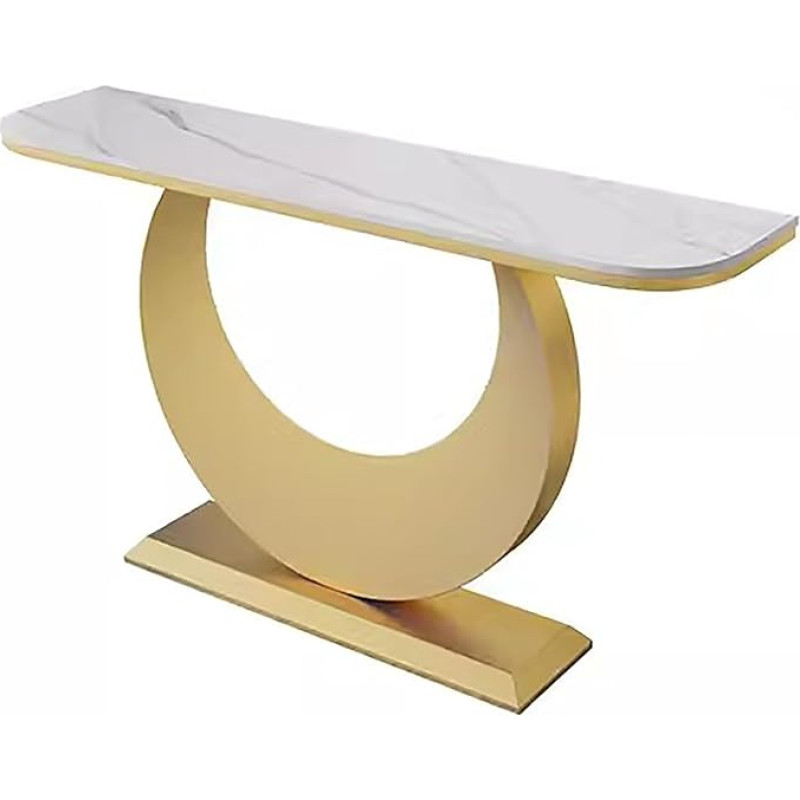 ZXDRYBHD Narrow Entrance Table, Console Table, Modern Sofa Table, Accent Tables, for Hallway, Entrance, Living Room, Bedroom (Gold, X-Large)