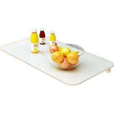 Klapptisch zur Wandmontage, platzsparend, schwimmend, Laptop-Schreibtisch, kompakt, Küche, Esstisch, vielseitig, faltbar, Frühstücksbar, 100 x 50 cm (L x B)