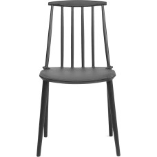 Beliani Ventnor Modern Black Plastic Chair Set of 2 Chairs