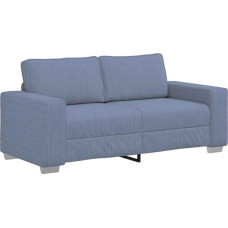vidaXL Two Seater Sofa Blue 140 cm Corduroy Fabric Two Seater Sofa Sofa Padded Sofa 2 Seater Sofa Couch Upholstered Sofa Lounge Sofa Living Room Sofa
