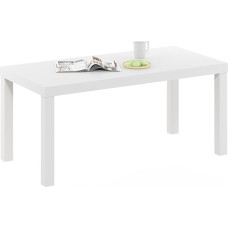 Furinno Classic Simple Coffee Table for Living Room, White