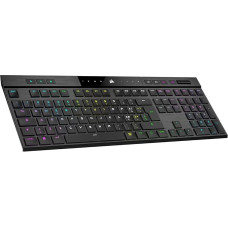 Corsair K100 AIR Wireless RGB Mechanical Gaming Keyboard Ultra Thin - Slipstream Wireless Less than 1ms, Bluetooth, Switch Cherry MX Ultra Low Profile - Layout IT, QWERTY - Black