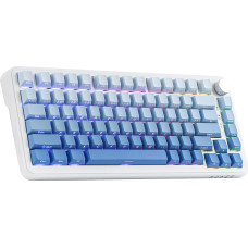 MechLands AJAZZ AK820 MAX Upgraded Gasket-Mounted Wireless Mechanical Keyboard, BT5.0/2.4GHz/USB-C Gaming Keyboard, with 5-Layer Padding, Flex-Cut PCB, FR4 Plate, RGB for Win/Mac (Blue)
