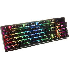 Onlan CA-240 - Advanced Gaming Keyboard - 105 Keys - Mechanical Red Switch - Anti-Ghosting Complete N-Key Rollover - RGB Backlight - Braided USB Cable