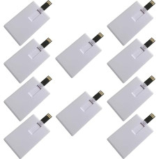 10 Pack Business Credit USB mälupulgad 8GB (8GB, valge)