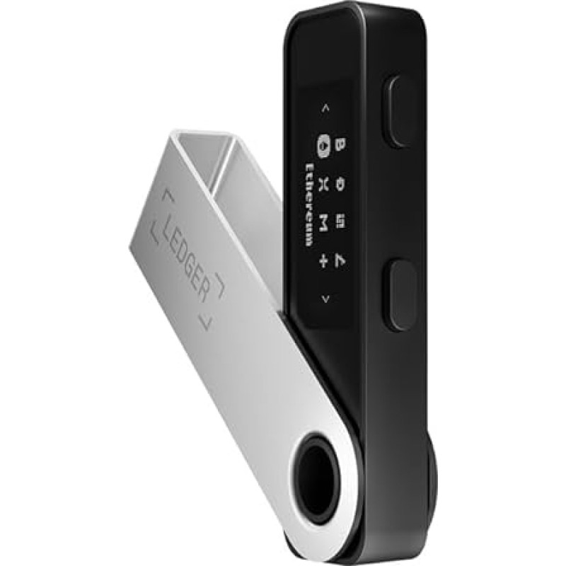 Ledger Nano S Plus Crypto Hardware Wallet (Matte Black) - Safeguard Your Crypto, NFTs and Tokens (Not Compatible with iOS)