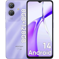 Ulefone Note 21 nutitelefon, 8GB + 128GB/SD-1TB Android 14 mobiiltelefon, 90Hz 6.65-tolline HD + Octa Core Dual SIM 4G telefon Unisoc T606, mobiiltelefonid 5000mAh, kaamera 13MP + 8MP/GPS/OTG/Face ID/Fingerprint