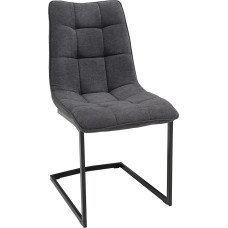 Riess Ambiente Miami Cantilever Chair Dark Grey Vintage Frame Matt Black Dining Room Chair Conference Chair