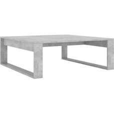 vidaXL Coffee Table, Side Table, Living Room Table, Coffee Table, Sofa Table, Tea Table, Living Room Furniture, Concrete Grey, 100 x 100 x 35 cm, Wood Material