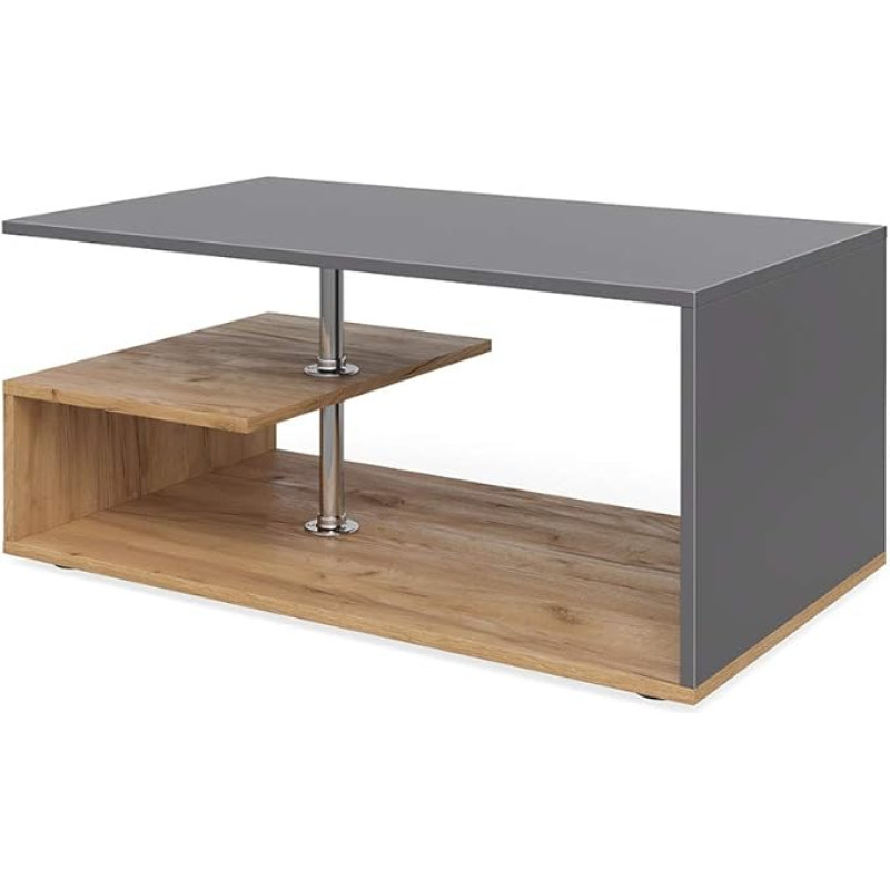 Vicco Guillermo Wooden Living Room Table Side Table Coffee Table 90 x 50 cm