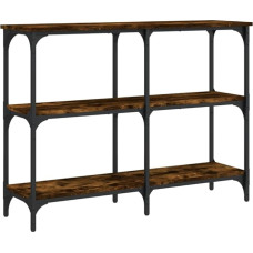 Makastle Console Table Hallway Table Decorative Living Room Bedroom Standing Shelf Side Table Sofa Table Entrance Table Behind Sofa Smoked Oak 100 x 29 x 75 cm Wood Material