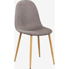 SKLUM Pack of 4 Glamm Dining Chairs One Grey Taupe Natural Wood