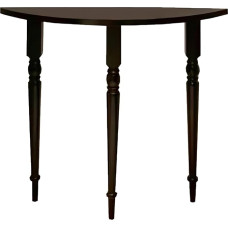 Console Table Holz Kiefernholz Halbrundes Design Vorzimmer Möbel Schmal Verstellbare Füße für Eingangsbereich, Wohnzimmer(80 * 25 * 90cm)