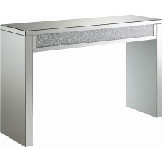 Coaster Furniture Layton 722499 Rectangular Sofa Table, Silver/ Clear