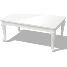 Festnight Rectangular Coffee Table Coffee Table Sofa Table Side Table Wooden Table Living Room Table 100 x 60 x 42 cm High-Gloss White