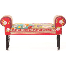 PAJOMA 10003 Patchwork Bench Spring Cotton / Plywood / Upholstery Foam Height 51 cm