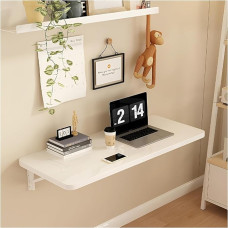 Wall-Mounted Folding Table for Small Spaces Floating Desk for Laptop Versatile Laundry Table Space-Saving Wall Desk Compact Dining Table Solution