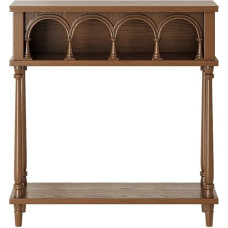 FOMWWVYS Konsolentisch, Konsolentisch aus Holz im Landhausstil mit Ablage, 39