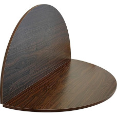 Große, runde, faltbare Tischplatte – platzsparender Holz-Klapptisch für den Außenbereich, für Esszimmer, Bankette, Kaffee, 100 cm, vielseitiges und stilvolles Design (braun)