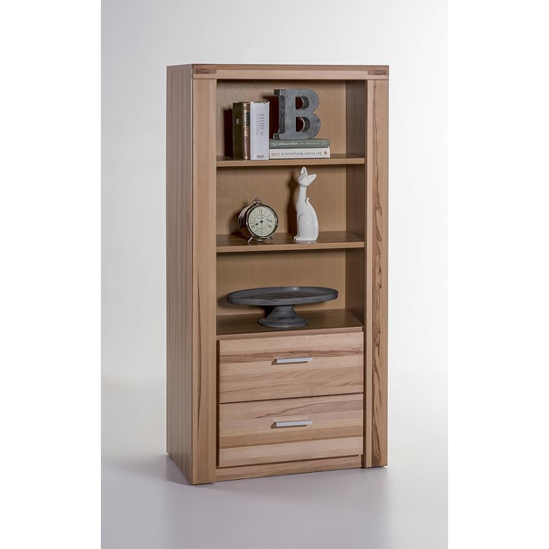 Exsopo Tabea Shelving Unit in Oiled Heartwood Beech Partially Solid 6334