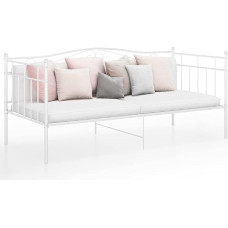 Mogou Sofa Bed Frame, Sofa Bed, Sofa Bed, Couch with Sleep Function, Sofa Bed, Sofas & Couches, Sofa Bed, White Metal, 90 x 200 cm, Anthracite
