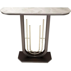 loeusjfnr Foyer-Sofatisch Schmal Chinesischer Minimalistischer Konsolentisch Aus Schiefer, Moderner, Einfacher Eingangswand-Seitentisch Langer Sofatisch mit Regalen