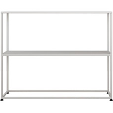 Console Table, Side Table, Console Table for Hallway, Small Console Table, 2-Tier Rectangular Side Table, Sturdy Metal Sofa Table with Shelf, Space-Saving Bookcase