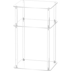 Gvblkq Acrylic Bedside Table Clear Bedside Table Small Space Acrylic Bedside Table Square Side Table for Living Room Small Side Table Coffee Table 60x35x28cm