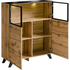 ASM Thin Display Cabinet - L 100cm x D 40cm x H 123cm - Wood