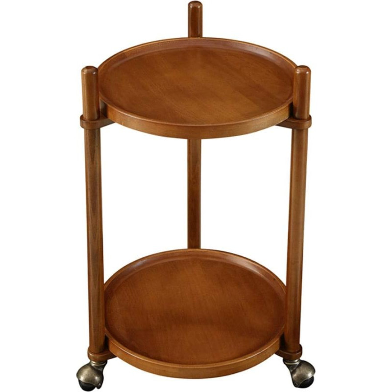 CAFIEDR Nordic Coffee Table, Removable Small Coffee Table with Wheels, Living Room Storage Table, All Made of Solid Wood