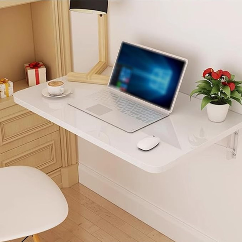 Wandmontierter Klapptisch, faltbarer Beistelltisch, platzsparender Laptop-Schreibtisch, schwimmende Frühstücksbar für Zuhause, Büro und Küche, 50 x 40 cm (L x B x B)