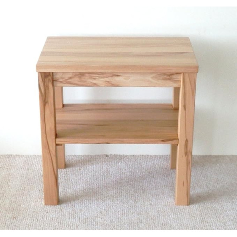 Leila Side Table Solid Heartwood Beech Dimensions: 60 x 40 x 70 cm High Made to Measure