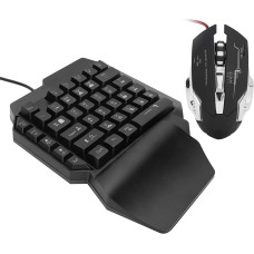 Keyboard and Mouse Converter Adapter for / / for 360 / for ONE / for Series, Wired Single Hand Gaming Keyboard and Mouse with OTG Adapter for Video Game Consoles