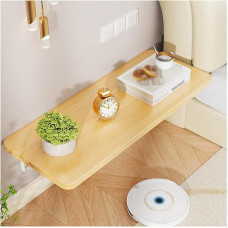 Wandmontierter Klapptisch, platzsparender Laptoptisch für Home Office, Esszimmer, Balkon, Schlafzimmer, Bad, Küche (Walnussholz-Finish, 100 x 24 cm)