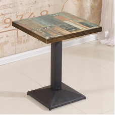 Dining Room Tables, Square European Vintage Dining Table Can Be Used as Desk, Side Tables, Garden Table, Kitchen Table, Living Room Table, Tea Table, Coffee Table, 60 x 60 x 75 cm (C)