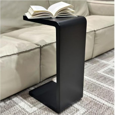 XXHOFTPJZ C-Shaped Side Table, Solid Wood, C Side Table for Couch, Sofa and Bed, Sofa Tables That Can Be Slid Down Space Saving Small Snack C Tables for Living Room, Bedroom