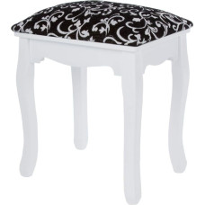 elbmöbel Stool Stool Dressing Stool Wooden Stool in White Black Dressing Table Stool Piano Stool