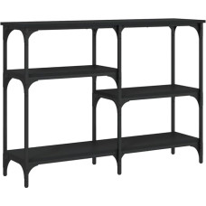 Makastle Console Table, Hallway Table, Decorative Table, Living Room and Bedroom, Standing Shelf, Side Table, Sofa Table, Entrance Table Behind Sofa, Black, 102 x 29 x 75 cm, Wood Material