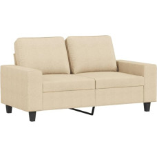 HETFTJN Sofa Small Sofas Living Room Couch Big Sofa - 2-Seater Sofa Cream 120 cm Fabric for Bedroom Seating Room Office Hotel Room