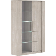 Demeyere Display Cabinet Chipboard 22mm Oak 114x39.6x175 8