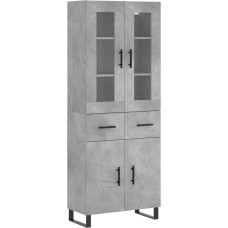 Willood Buffet Cabinet, Tall Cabinet, Storage Cabinet, Buffet Cabinet with Drawers, Concrete Grey, 2 Doors, 2 Drawers