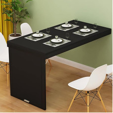 Wandklapptisch L-Typ Drop-Leaf Schreibtisch Platzsparender Holz Wandtisch Schwebender Faltbarer Schreibtisch Vielseitiger Wandmontagetisch für Zuhause & Büro