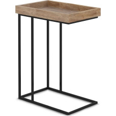 SIMPLIHOME Gallagher Solid Mango Wood and Metal Side Table 12