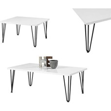 Euro Tische Coffee Table High Gloss Industrial Design Metal Frame - Very Scratch-Resistant - Perfect as a Sofa Table / Living Room Table - Made in Germany (100 x 60 x 43 cm)