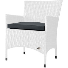 RS Trade® Exclusive 'Trento' Polyrattan Garden Chair Hand-Woven with Reinforced Aluminium Frame, Maximum Load 200 kg, Rattan Chair with Aluminium Feet and Extra Floor Protection Caps, Includes 5 cm