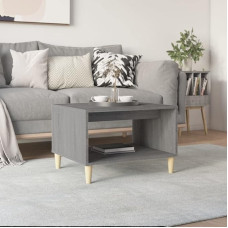 ZQQLVOO Sonoma Coffee Table, Grey, 60 x 40 x 50 cm, Wood Material, Sofa Table, Sofa Side Table, Coffee Table for Coffee and Laptop, Couch Table Sofa for Living Room, Bed Table for Bedroom
