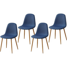 HTI-Line SavannahW Chair Set of 4 Blue