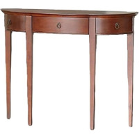 loeusjfnr Foyer-Sofatisch Schmal Eingangskorridor Halbrunder Konsolentisch Aus Massivem Holz Im Retro-Stil In Wandform Langer Sofatisch mit Regalen