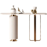 loeusjfnr Foyer-Sofatisch Schmal Einfacher Langer Konsolentisch Aus Schiefer for Den Eingang, Wohnzimmer, Flur, Wandende, Aussichtsplattform Langer Sofatisch mit Regalen